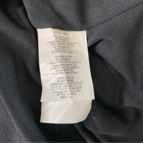 Betsy & Adam One Shoulder Ruffle Front Evening Gown - Picture 14 of 14